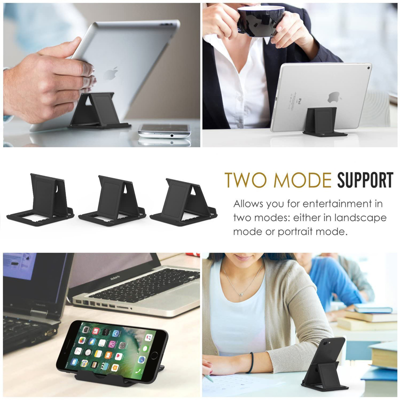 Portable Plastic Desk Foldable Phone Holder/Multi-angle Adjustment Table Tablet Stand/Universal Cellphone Stand Holder