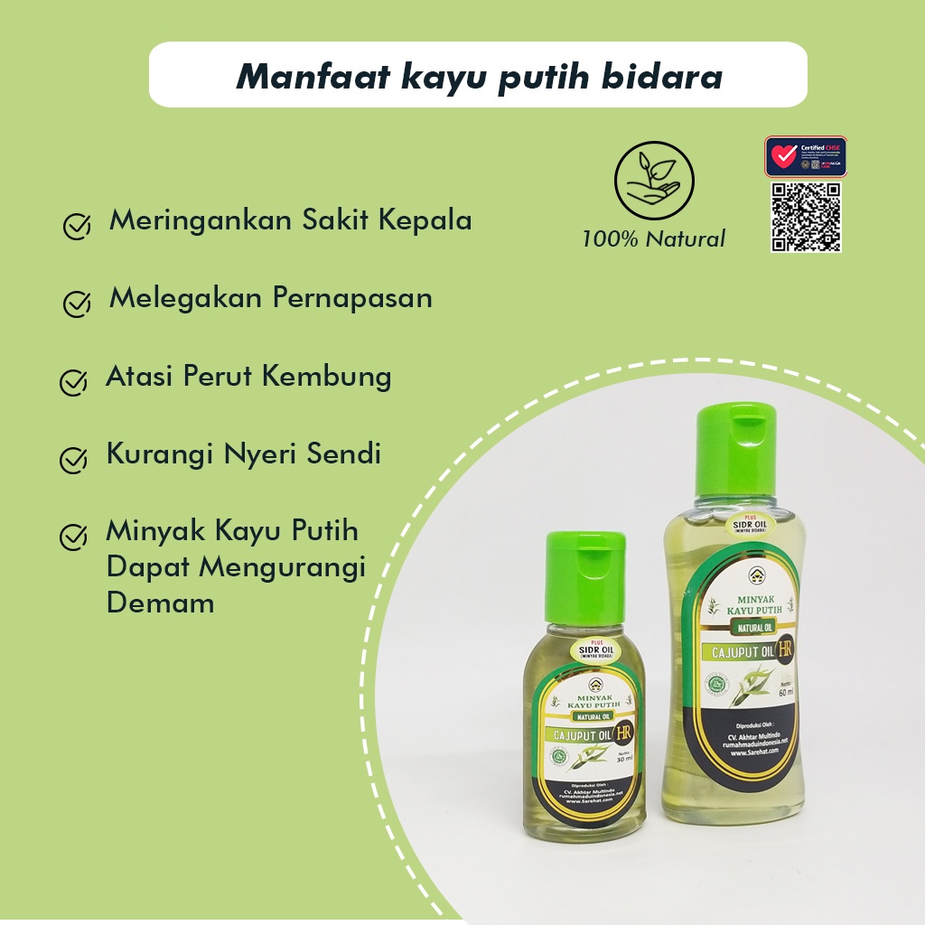 Minyak Kayu Putih Asli Murni Plus Bidara Oil