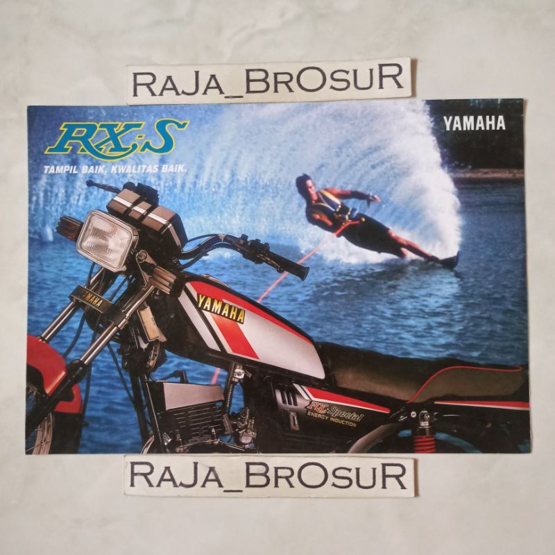Poster brosur katalog leaflet jadul lawas Yamaha RXS RX S/RX Special 5speed 2tak 2T 1991
