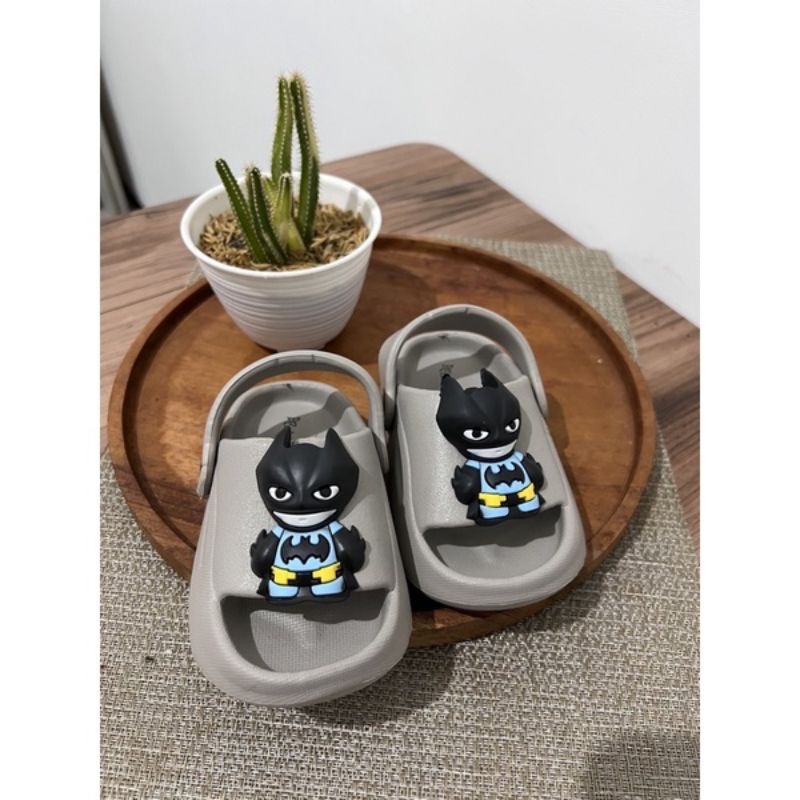 (Size 18-29) Sandal Anak Laki Balita Batman 21337 / Sandal Karet