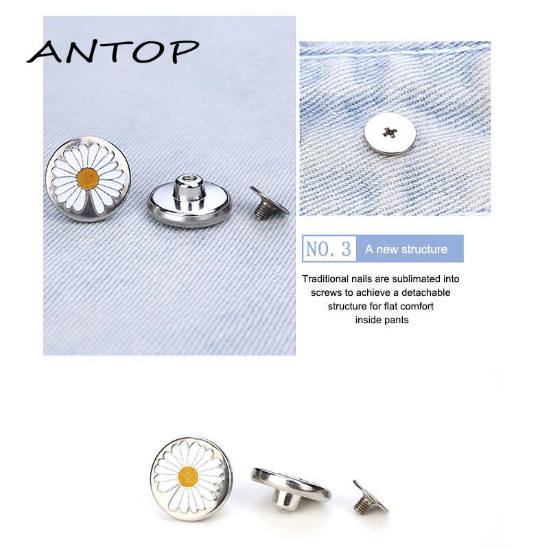 Kancing Metal Universal Tipe Sekrup Dapat Dilepas Untuk Celana Jeans