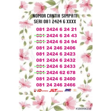 NOMOR CANTIK SIMPATI SERI 081 2424 6 XXXX