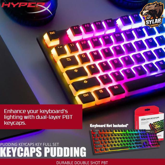 Hyperx Pudding Keycaps Double Shot Pbt Keycap Set Putih Shopee Indonesia