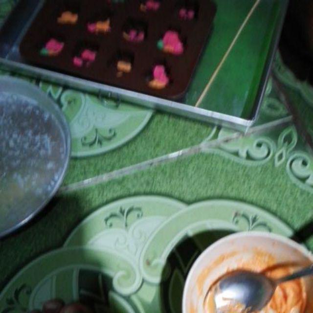 Cetakan Coklat Puding Mika Buah Nanas