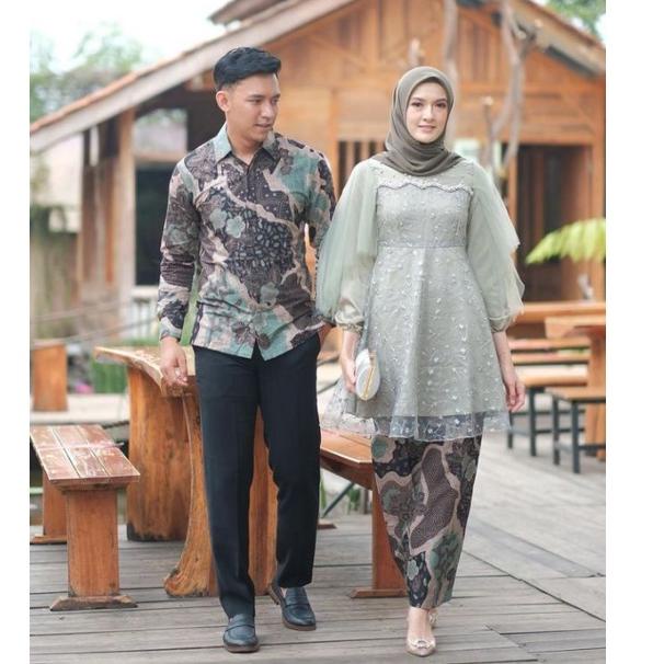 Wow Murah Meriah.. BATIK COUPLE KEBAYA MODERN/COUPLE KEBAYA LUNA/COUPLE KEBAYA KONDANGAN LAMARAN-KEB