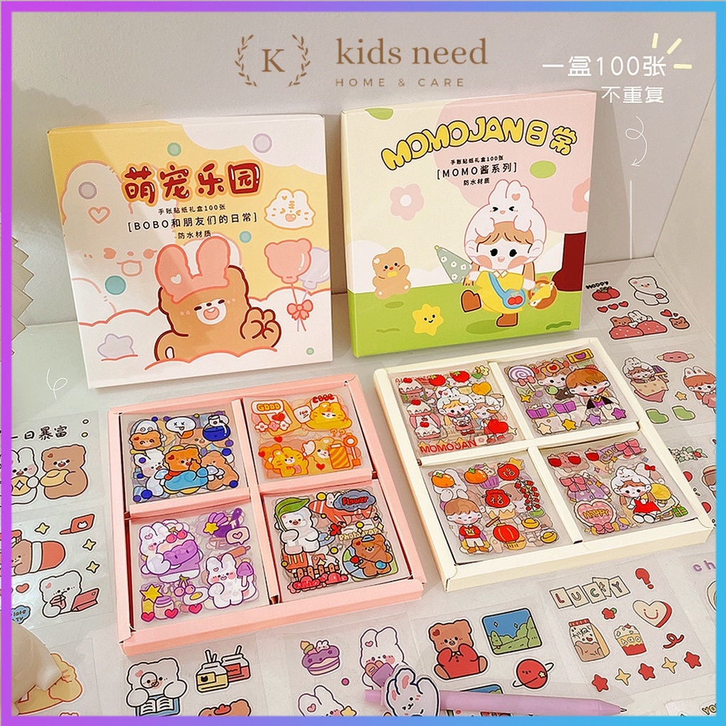 {1lmbr} Sticker stiker Deco Aesthetic Tumbler / Binder / Case HP / Diary / BUJO / Scrapbook Momo Girl