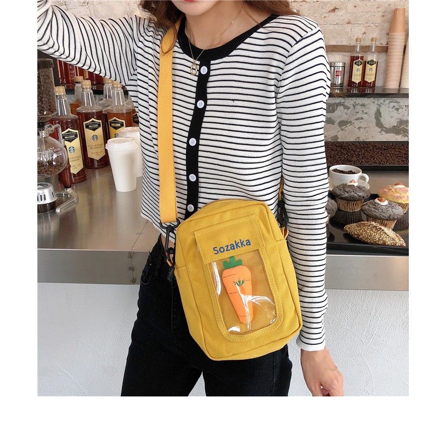 TM-44 tas mini mustard selempang bag wanita casual import korea jepang