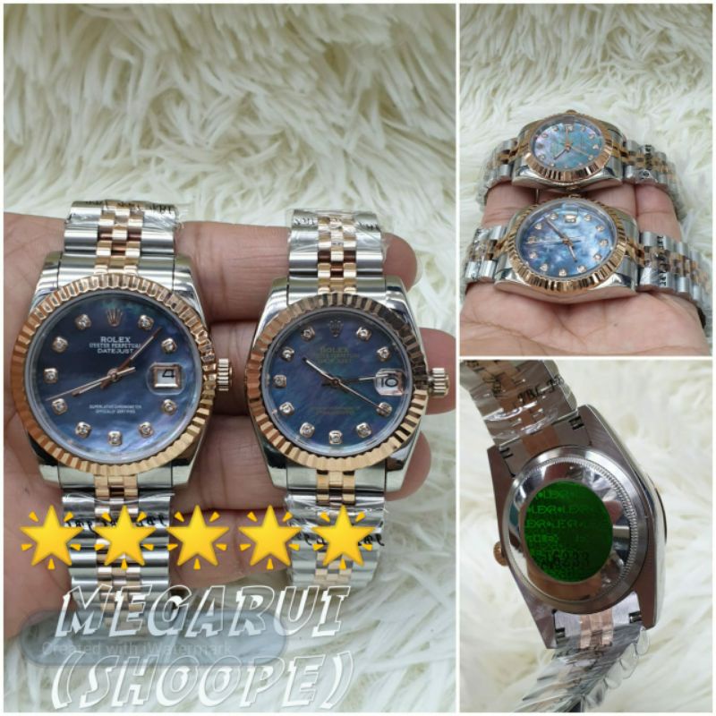 JAM TANGAN COUPLE ROLEX DATEJUST 31mm & 36mm AUTOMETIC SUPER PREMIUM AAA