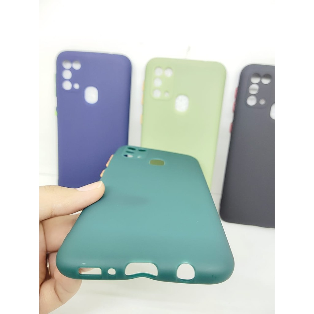 SMPC TPU Candy Samsung M31 M315F 6.4 inch SoftCase Macaron Protection Camera Tombol Warna