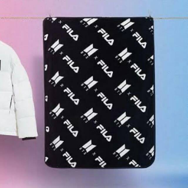blanket fila x bts