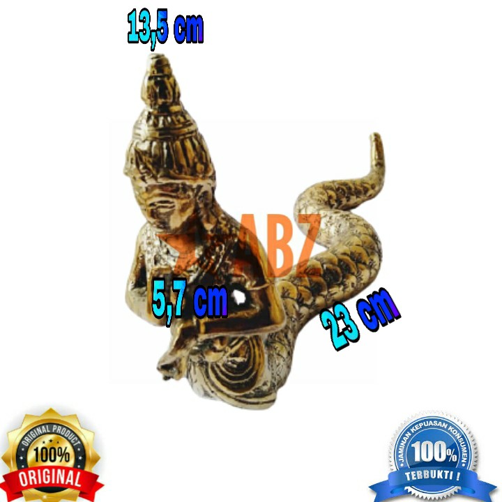 Patung nyi blorong kuningan hiasan meja kantor