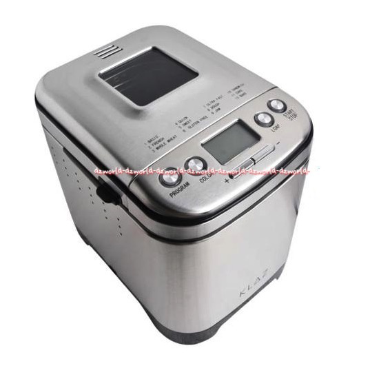 Klaz Bread Maker Alat Mesin Pembuat Roti Display LCD 450w Silver Stainless Steel Klas Breadmaker Breads