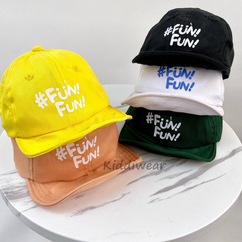 (HZ) Topi Baseball Anak Balita Laki laki Perempuan Motif Kawat Funfun