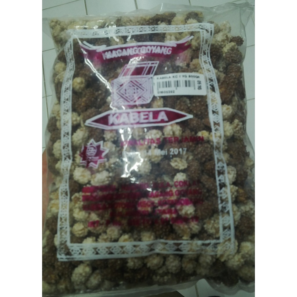 Kabela Kacang Goyang Cokelat Besar 800 gr Ole-Ole/ Jajanan / Cemilan / Kue Khas Manado Minahasa