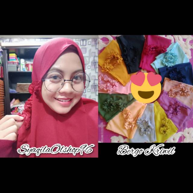 HIJAB WANITA || HIJAB INSTANT || BERGO TALI KRIWIL  free ikat rambut cantik