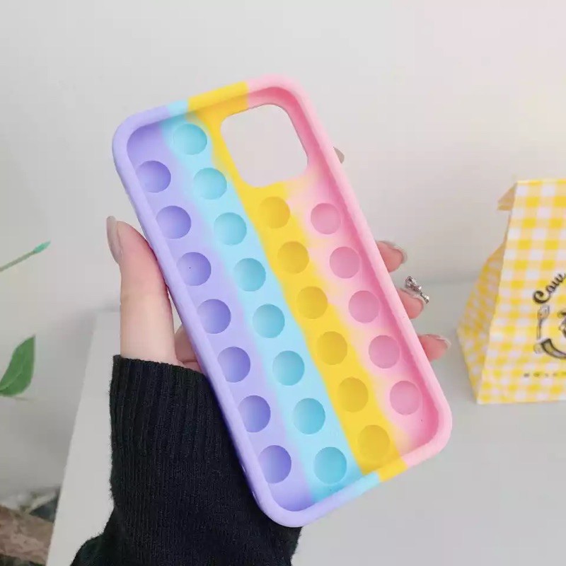 [ TOMCASES ] NEW !! CASE IP POP IT RAINBOW CASE POP IT FOR IP 6 - IP 13 PROMAX