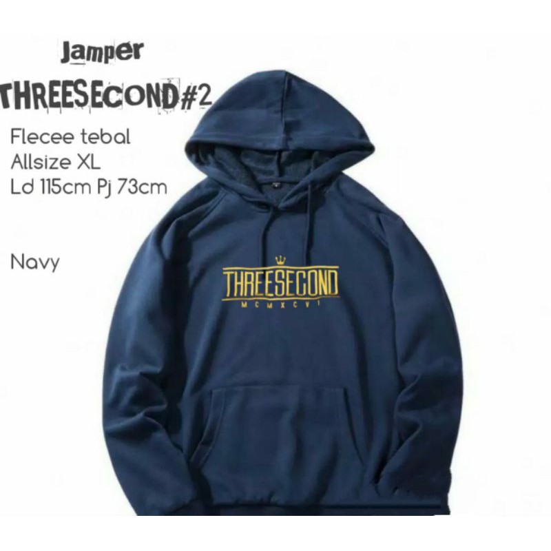JAMPER THREESECOND #2/JAMPER COWOK/JAMPER CEWEK/JAMPER TERBARU/JAKET/HOODIE/JAMPER TERLARIS/OUTWEAR