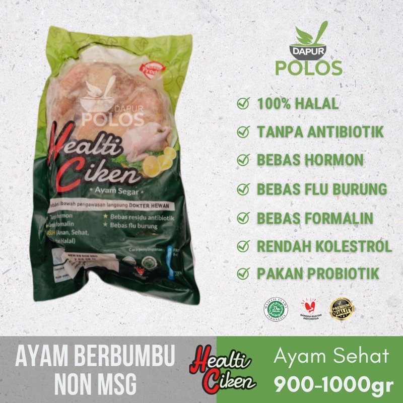 

Ayam Marinasi Potong 10 Non MSG Sehat Healti Ciken Pakan Herbal Probiotik Halal 900-1000gr