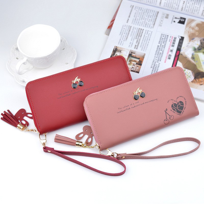 (COD) Dompet Wanita Dompet Panjang Dompet Kulit Q05  MALLSHOPPING