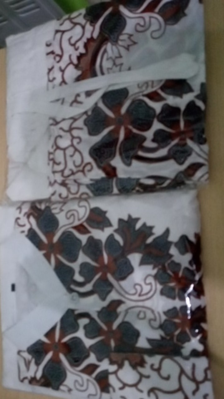 Stelan Clana Sarung Dan Koko Batik Solo Modern Lengan Panjang Dan Pendek Ahwan Putih