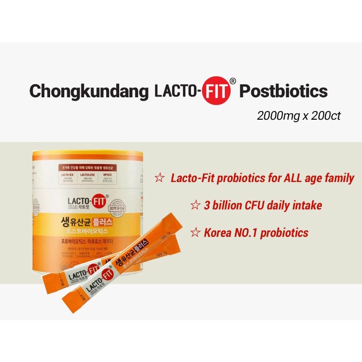 Chongkundang Lacto-Fit Postbiotics 2000mg x 200stick