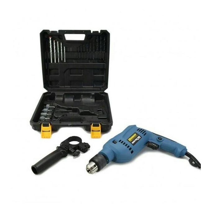 Bor Listrik Beton Impact Drill 21 Pcs Krisbow Original 13 Mm Set