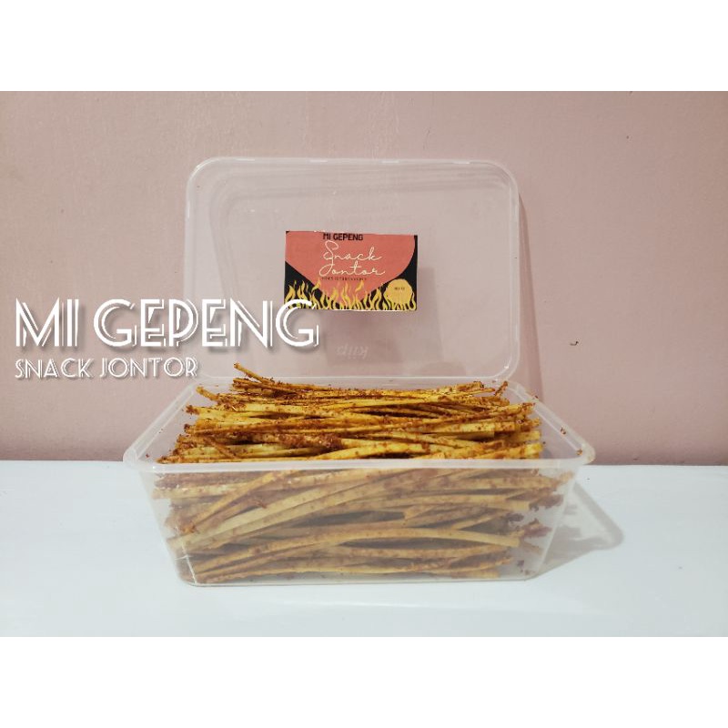 

Piscoklegit_ Snack Jontor Migepeng Bumbu Kering Rasa Pedas Kemasan Box 500Ml