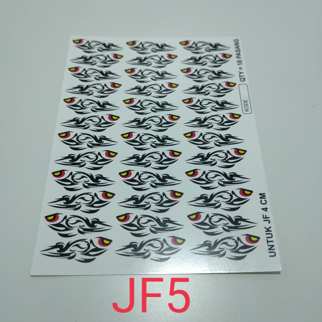 Sticker Umpan Tiruan Water Decal Slide Jump Frog Stiker Air JF lure