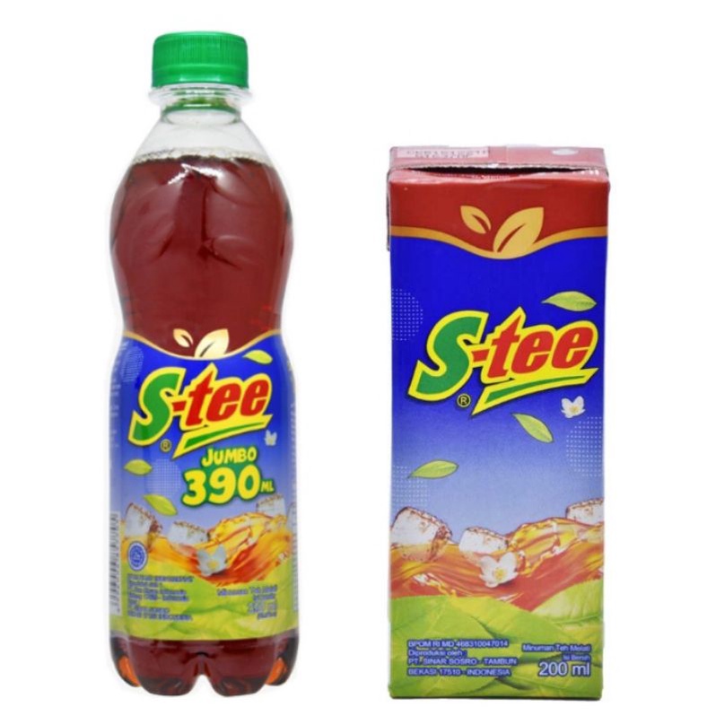 

(instant saja) S-tee Minuman Teh Melati siap minum botol kotak