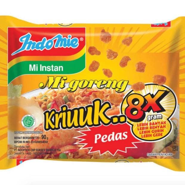 

Ss5g Indomie Goreng Kriuk Pedas (5 Pcs) Mie Instant 90 Gram Ff0415