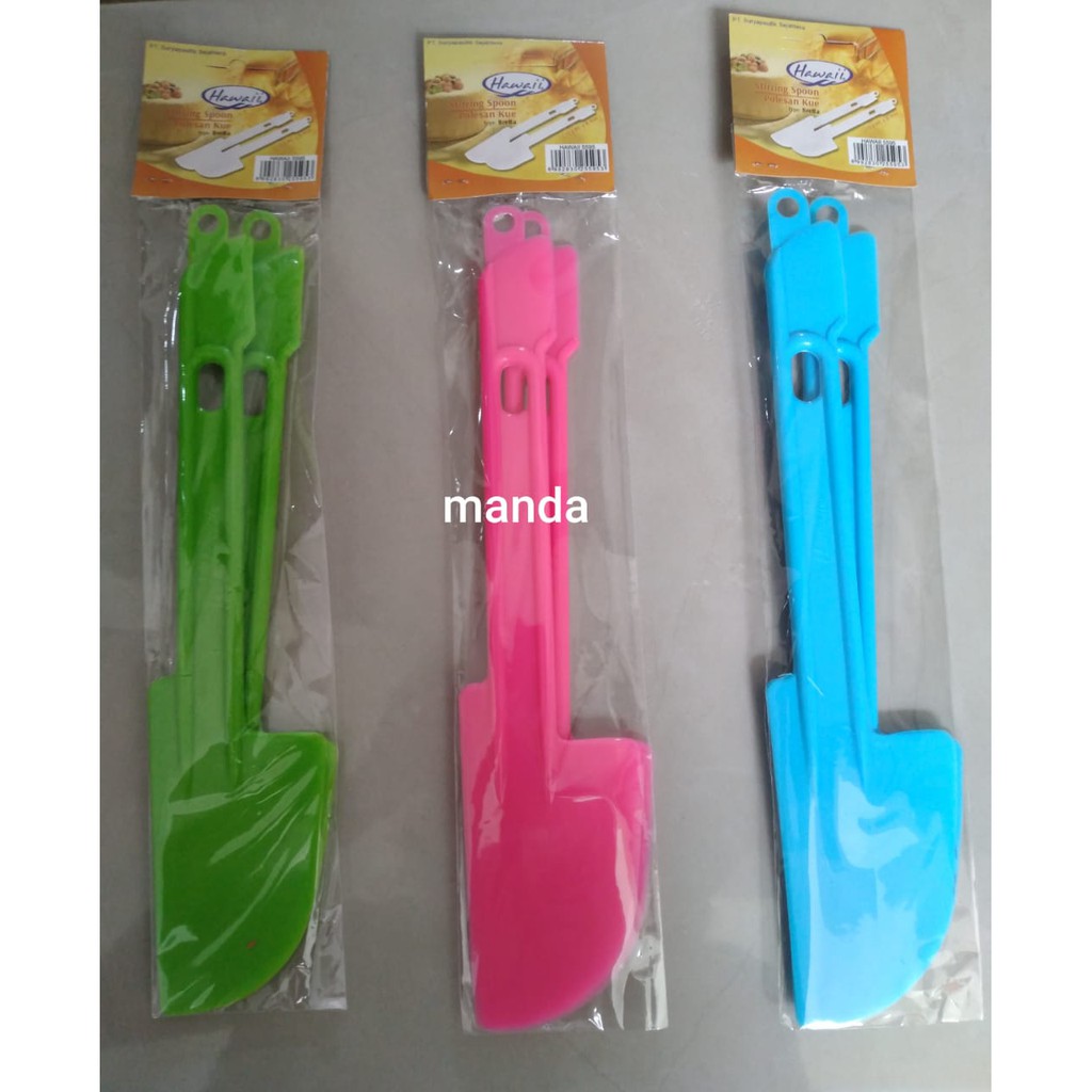 Spatula solet adonan plastik hawaii set isi 2