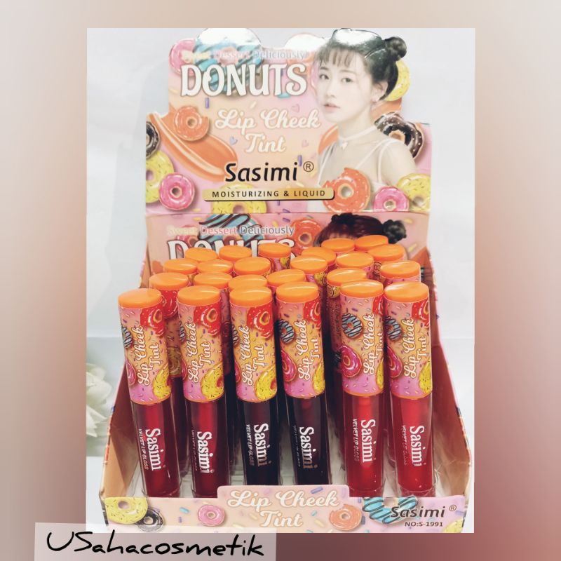 LIP TINT SASIMI DONUT 6PCS  NO.S-1991