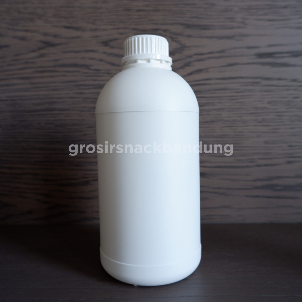 Botol Plastik HDPE + Tutup 1000ml, putih doff / Botol Antiseptik Hand Sanitizer 1 Liter