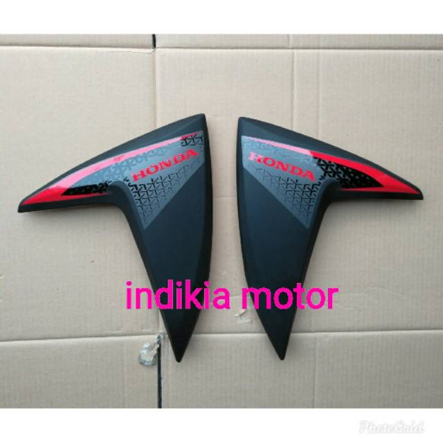Cover Body Depan Tameng Panel Sayap Samping Vario 110 Led Hitam Dop 2015 2016 Shopee Indonesia