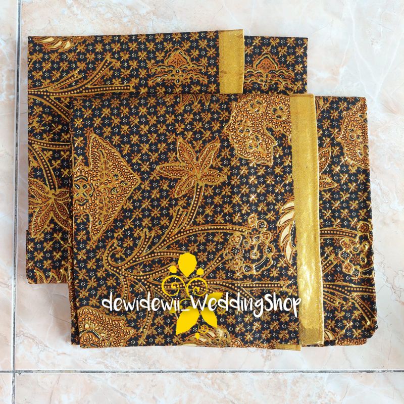 1set Jarik + Blangkon Pengantin, Motif Truntum Wahyu Tumurun