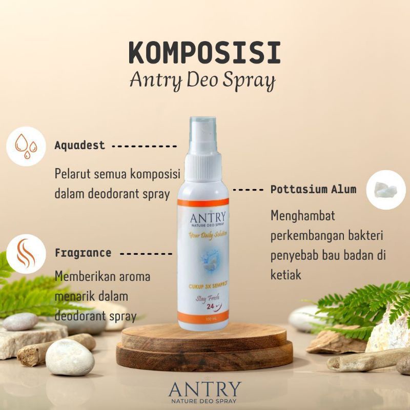[COD] Deodorant Spray ketiak/ Menghilangkan Bau Badan/