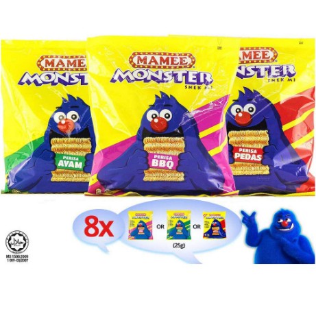

MAMEE MONSTER Ayam - MAMEE MONSTER BBQ - MAMEE MONSTER PEDAS / snack noodles