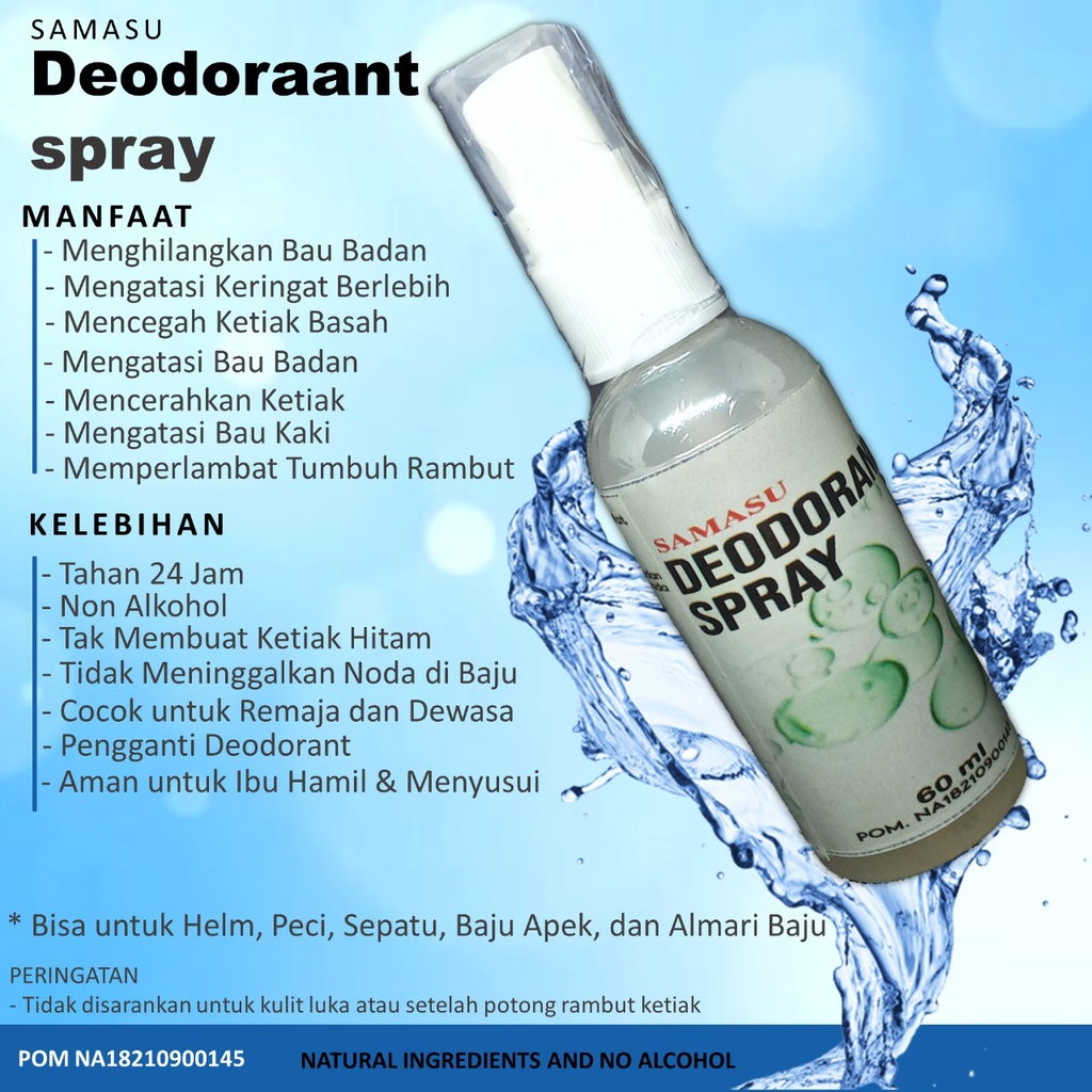 Natural Bodyspray, SAMASU Deodorant Spray NON Alkohol