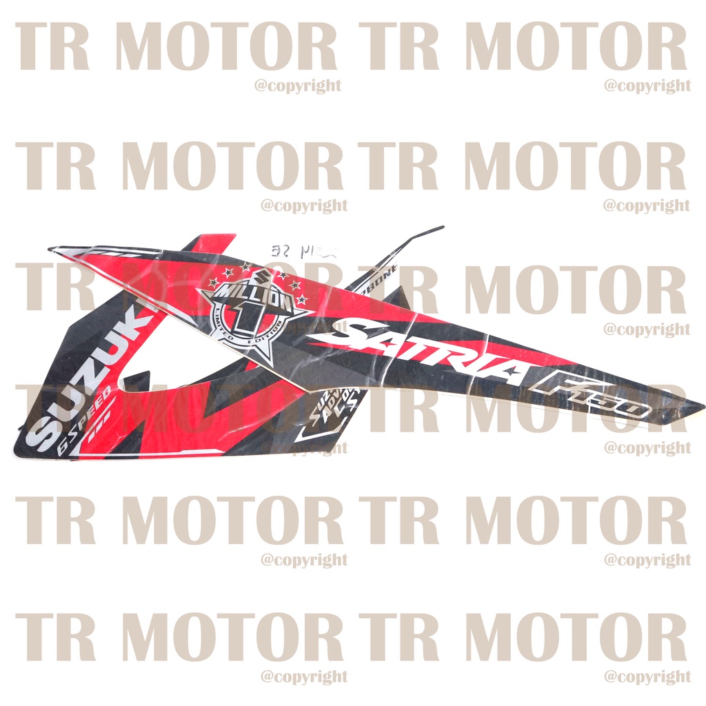 Stiker Motor Satria F 150 Facelift 2014 Limited edition Sticker Striping Lis Full Set Motor