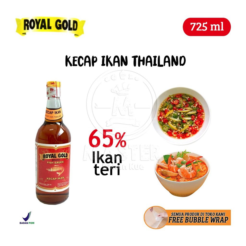 

Kecap Ikan Thailand 65% / Fish Sauce / Fish Gravy Royal Gold [725 ml]