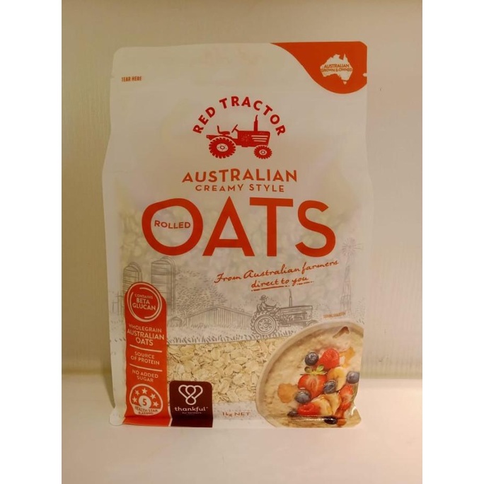 

RED TRACTOR AUSTRALIAN ROLLED OATS 1KG