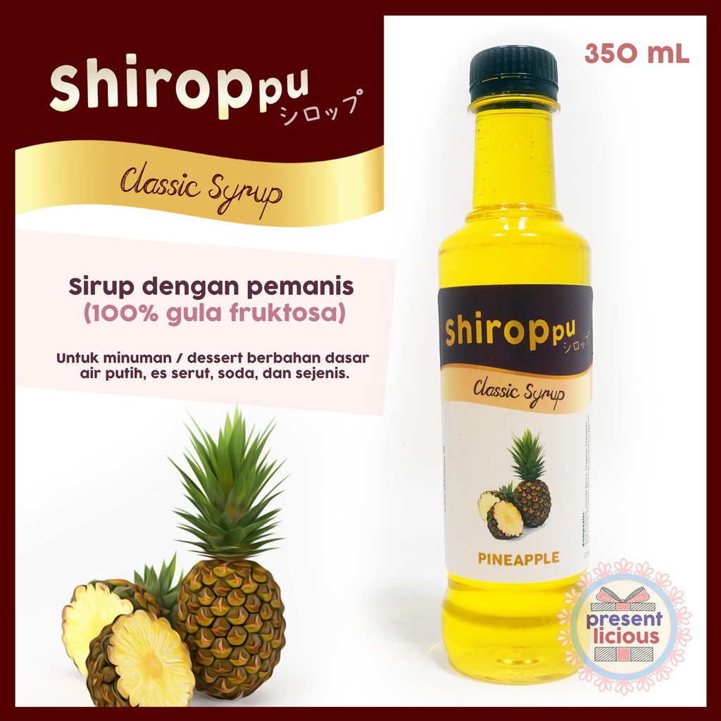 

Pineapple | Shiroppu Classic Syrup 350 mL | Sirup Manis Nanas