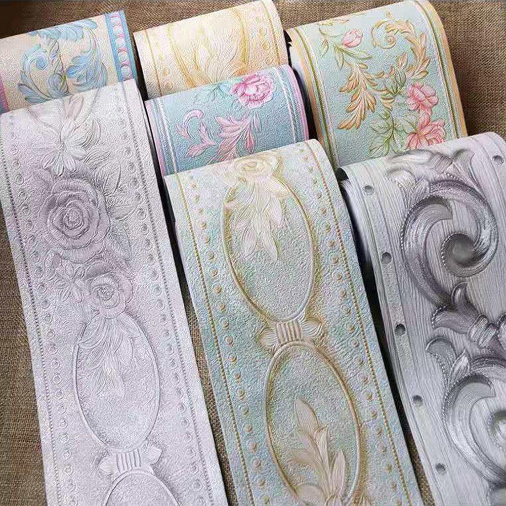 Wonder Waist Line Wallpaper Ruang Tamu Perekat Diri Tahan Air Vinyl Decals Alas Tiang