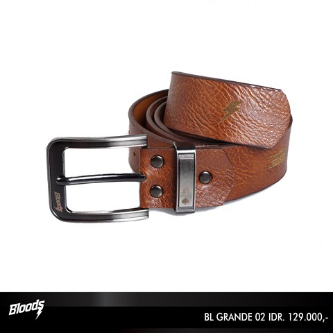 Ikat Pinggang Kulit Sintetis / Gesper / Belt BLOODS Original #2