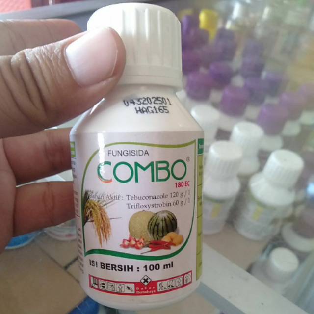 Combo/Fungisida bahan aktif Tebuconazole 120g/l + Trifloxystrobin 60g/l