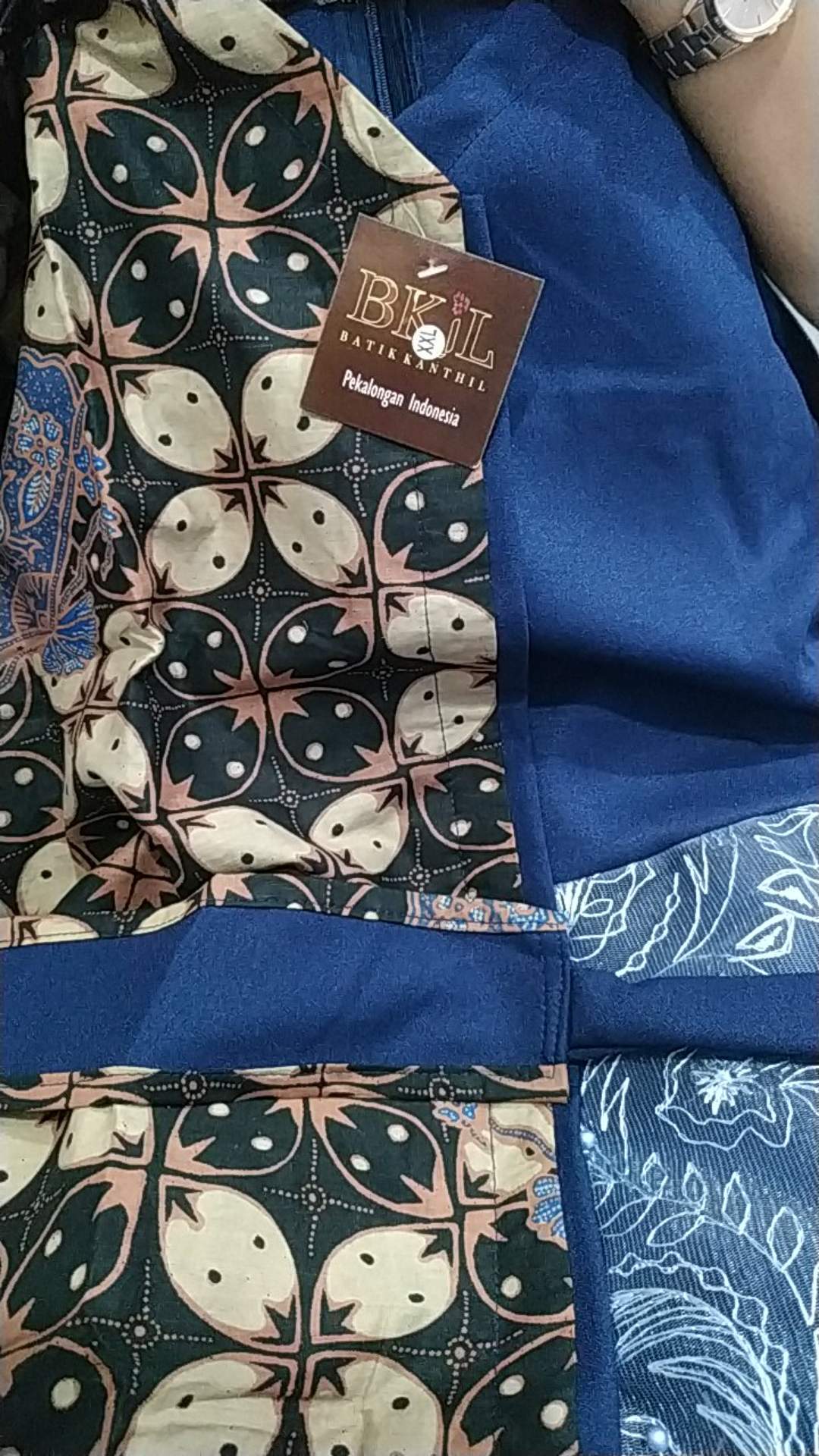 Tey-17 Batik Wanita Asj Sa Hrb026 Kenongo Kemeja Tosca Pendek