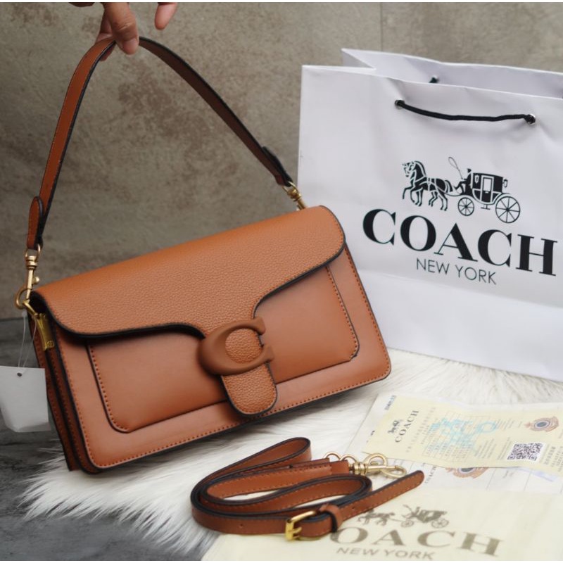 Tas selempang premium co@ch tabby pillow free paperbag sertif