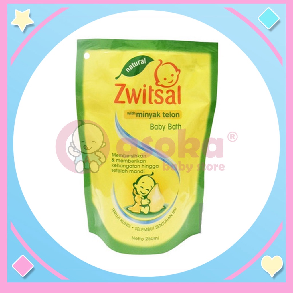 Zwitsal Natural Baby Bath With Minyak Telon 250ml ASOKA