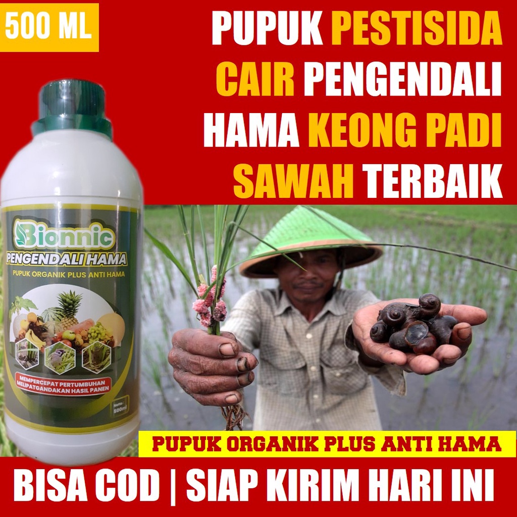 Pestisida BIONNIC Anti Keong Perusak Padi, Pupuk Organik Usir Keong Padi di Sawah, Pestisida Insekti