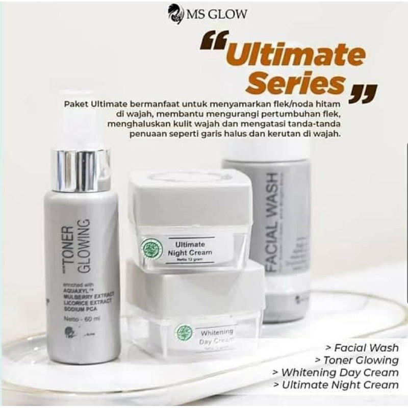 MS Glow Ultimate Series utk Flek Kosmetik 100 Asli